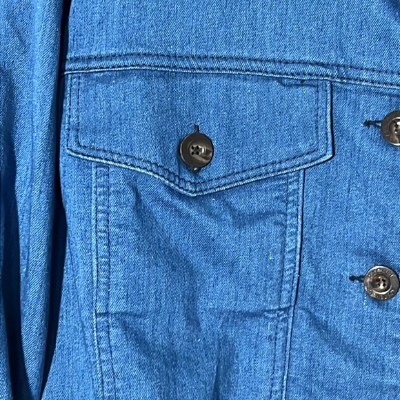 RACHEL Rachel Roy Cropped Denim Jacket - Picture 6 of 8